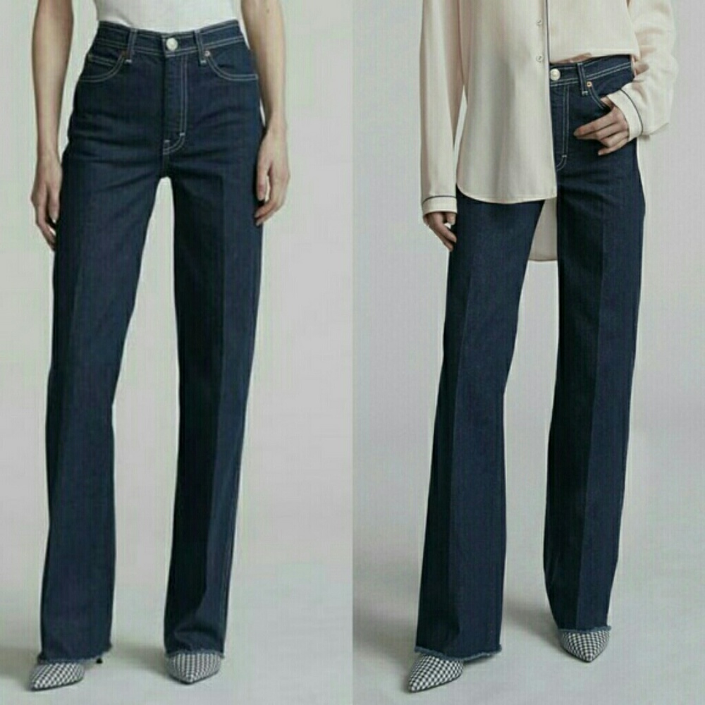 Rag & Bone Wide Straight Leg Derby Jeans NWT